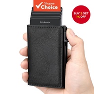 Carbon Fiber RFID Wallet for Men, Aluminum Alloy Magnetic Card Holder with Money Clip, Slim Anti-The