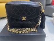 Chanel Camera Bag 中古Chanel Diana 款雕花鏈菠蘿扣流蘇金球相機包