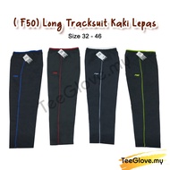 ( F50 ) 32 - 46 Long Tracksuit Kaki Lepas / F50 Tracksuit Panjang /