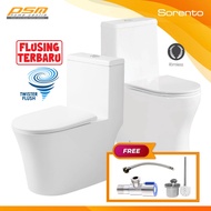 SORENTO One Piece Water Closet  Rimless Flushing / Twister System Bathroom WC Package SRTWC8320-RL-U