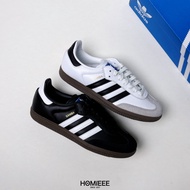 [Homieee] Adidas Originals Samba German Training Shoes Black White Women's B75806 B75807