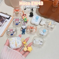 【imamura】For Hoco EW43 Case Casing Soft Silicone Earphone Case DIY Star Pattern