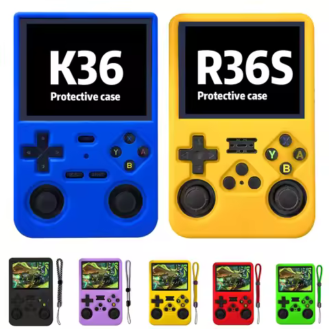 R36s K36 Silicone Case Premium Case For K36/R36S Handheld Game Console Protective Cover Anti-Scratch