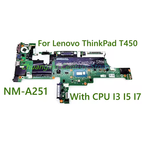 NM-A251 motherboard for Lenovo ThinkPad T450 laptop CPU I3 I5 I7-4TH/5TH DDR3 100% fully tested