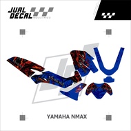 Sticker NMAX NEW Decal Full Body 2020-2021 Variasi Simple Elegan Striping Sticker Yamaha NMAX Nutup 