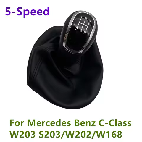 High Quality 5 Speed Car Shift Gear Knob Shifter For Mercedes Benz C-Class W203 S203/W202 BJ (1993-2