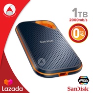 [ผ่อน 0%] SanDisk Extreme Pro Portable SSD 1TB ผ่อนนานสูงสุด 10 เดือน (SDSSDE81-1T00-G25) USB 3.1 Gen 2 Type C &amp; Type A Speeds up to 2000MB/s IP55 dust-water resistance เอสเอสดี รับประกัน 5ปี โดย Synnex