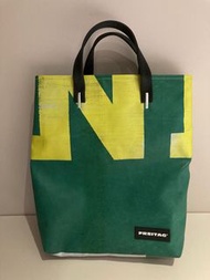 二手美品  Freitag  F202 LELAND 黃綠雙色 手提側背包