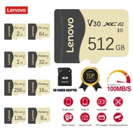{Shirelle Electronic Accessories} Lenovo Memory Card 32GB 64GB 256GB Micro TF 512GB 1TB Class 10 SD Flash For Video Camera Drone Tablet Smartphone Switch