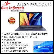 [NEW ARRIAVAL-BRAND NEW] ASUS VIVOBOOK 15  i5-1240P | 8GB | 512GB SSD | IRIS Xe | 15.6"FHD | WIN 11 