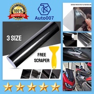 Auto007 Car 7D Carbon Fiber Sticker Waterproof Glossy Vinyl Roll Motorcycle Decal Multi Size D-156