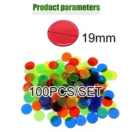 100Pcs Chip Koin Mainan Plastik Koin Chip Poker Set Warna Transparan