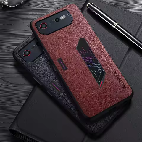 Case For Asus ROG Phone 6 7 8 Pro 9 Pro Simple Design Luxury Leather Business Cover For Asus ROG Pho