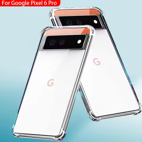 Soft Silicon Clear Phone Protector Cases For Google Pixel 6 Pro Anti-Fall Shockproof Airbag Bumper S