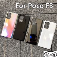 Back Cover For Xiaomi Poco F3 Battery Cover Back Glass Door Rear Housing Door Case For Poco F3 Repla