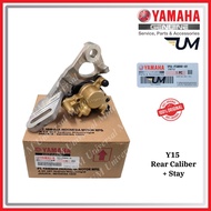 100% ORIGINAL YAMAHA Y15ZR Y15 V1 V2 1PA-F580W-01 RR. CALIPER ASSY.RH. B171 CALIPER BELAKANG BRAKCET
