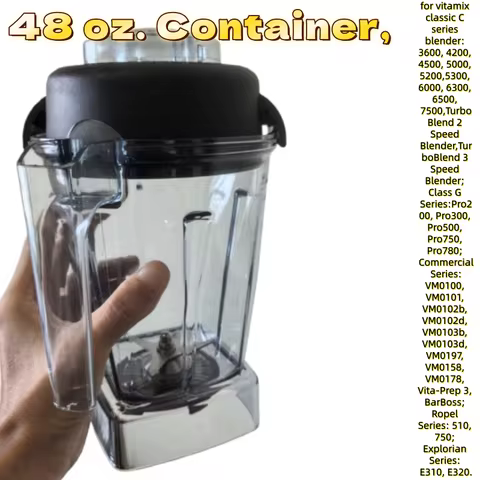 48 oz Container for vitamix 5200 6300 VM0101 Pro750 VM0197 VM0158 E310 E320 Blender replacement 32/6