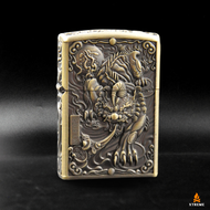 Xtreme Store ไฟแช็คลายญี่ปุ่น ไฟแช็ค ไฟแช็คทรง zippo ซิปโป้ ไฟแช็คอย่างดี สำหรับเดินป่า สะสม วินเทจ 