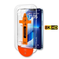 ฟิล์มกระจกพร้อมบล็อกสำหรับติดฟิล์มแบบง่ายๆได้ด้วยตัวเอง สำหรับ Samsung Galaxy A15 A25 A35 A55 A16 A2