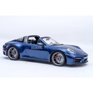 OSAKA99 Minichamps 1/18 Porsche 911 992 Targa 4 GTS 2021 Metallic Special Blue Model Car (Blau Model