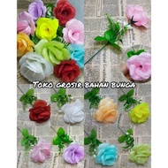 Hot 1 Tangkai Bunga Mawar - Bunga Artificial Mawar - Bunga Mawar Mekar