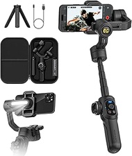 AOCHUAN Professional Gimbal Stabilizer for Smartphone,Built-in 18CM Extension Rod and Powerful Fill 