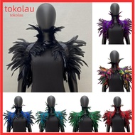 Feather Shawl with Black Satin Ribbon Dancer Feather Shawl Feather Shrug Shawl Soft Adjustable Colla
