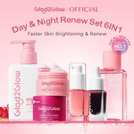 [K]G2G 6PCS 6IN1 Kits Skincare Set- Cleanser+Toner+Serum 2pcs+Moisturizer 2pcs-Day&Night Renew Set /