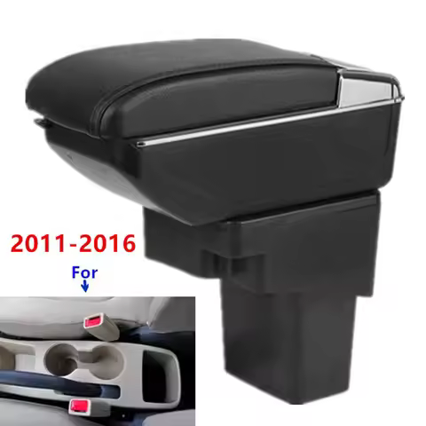 Car Armrest For Hyundai Accent RB Solaris Verna Armrest Box For Hyundai SOLARIS 2011-2016 Storage Bo