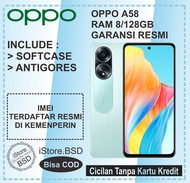 OPPO A58 RAM 8/128GB | Dual Kamera AI 50MP | 33W SUPERVOOC | Layar Besar FHD+ | Speaker Stereo Besar