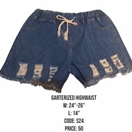 DENIM SHORTS (SIZE:W:24"-26")