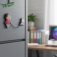 TAYLOR1 3/4PCS/SET 3D Rotatable Fridge Magnets, Plastic Cartoon Crayon Shin Chan Fridge Magnets, Ref