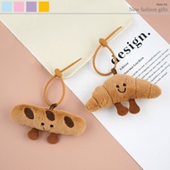 Cute French Baguette Croissant Plush Doll Bread Simulation Food Doll Keychain Pendant Schoolbag Pend