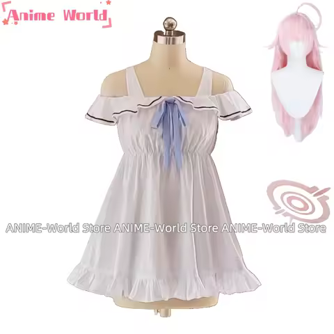 《Custom Size》Game Blue Archive Takanashi Hoshino Cosplay Costume Halo Headpiece Wig