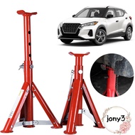 JONY Jack Stands, 2/3 Ton Capacity Red Foldable Jack Stands, Heavy Duty Telescopic Design Security B