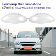 Car Headlight Lens Cover Transparent Headlight Shell Replace Lampshade for Benz B-Class W246 B180 B200 2012-2015