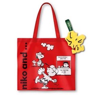 Peanuts Snoopy Foldable Tote Eco Bag Folding Shopping Pouch Recycling Shoulder Hand Carry Handbag Cute Dog Character Multifunction Plush Woodstock Red 16.5" #5號史路比史諾比史努比便攜式可摺疊購物袋可折疊環保袋收納包隨行袋仔側孭袋手挽袋單肩包托特包手提袋旅行袋側背包狗仔經典卡通多用途輕便大頭公仔活士托花生漫畫紅色 7-11 7-Eleven