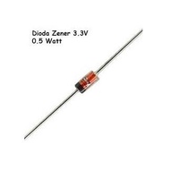 DIODE ZENER 3V3 1/2 Watt.