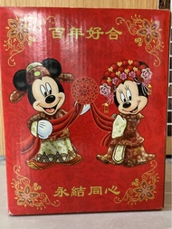 迪士尼 米奇米妮 百年好合水晶球 全新未用