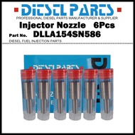 6Pcs Diesel Fuel Injector Nozzle Tips 105015-5860 DLLA154SN586 for ISUZU Elf N Series 4BD1T / Forwar