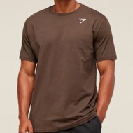 [100% Original] Gymshark Crest Tee Regular Fit Brown L