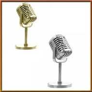 [V E C K] Classic Retro Dynamic Vocal Microphone Vintage Mic Universal Stand for Live Performance Karaoke Studio Recording