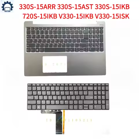 New Laptop Keyboard Ideapad 330S-15ARR 330S-15AST 330S-15IKB 720S-15IKB V330-15IKB V330-15ISK US Bac