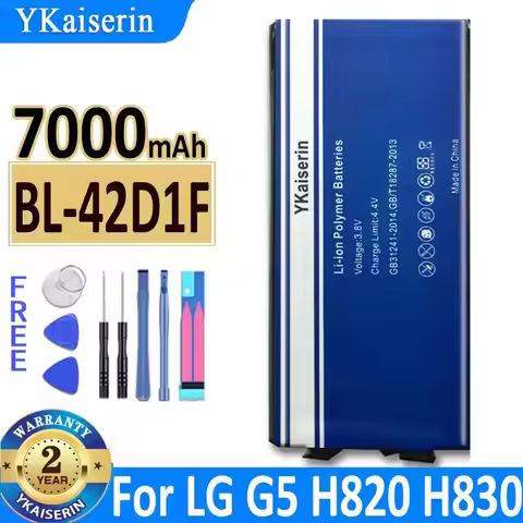 Battery BL-42D1F 7000Mah For LG G5 H820 H830 H831 H840 H850 H860N H860 H868 F700 VS987 LS992 US992 F