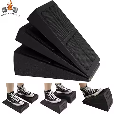 Squat Wedge Block Adjustable Non-Slip Squat Ramp Deadlift Wedge Calf Stretcher Slant Board Strength 
