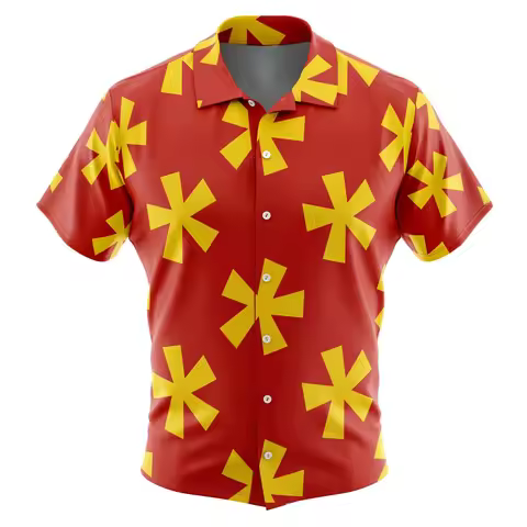 Chip N Dale Button Up Hawaiian ShirtFashion Trend Breathable Loose Versatile Casual Sports Summer Me