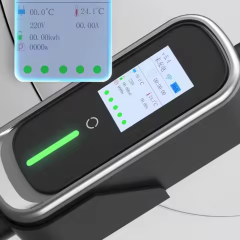 Smart Home Use Type 2 AC EV Charger 3.5Kw 7Kw Adjustable Electric Vehicle Charger Portable AC Electr