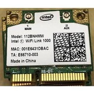Intel Witeless-N 1000 筆電用半高 無線網路卡 112BNHWM  300M/bps