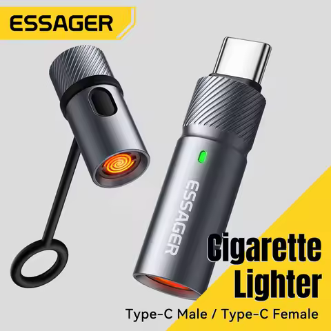 Essager TypeC Mini Cigarette Lighter Tungsten Wire Blowing Safety and Energy Saving Without Charging
