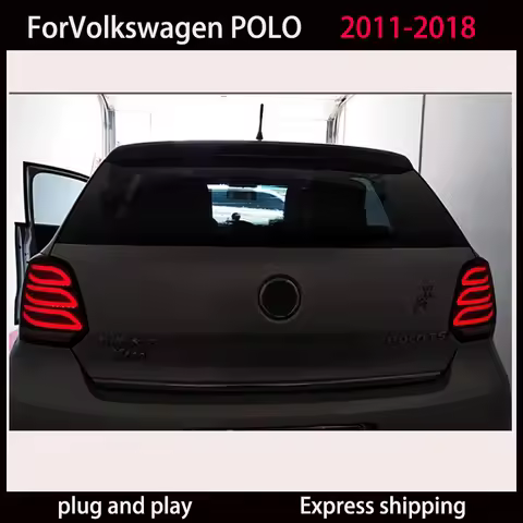 For VW POLO taillight assembly 2011-2018 LED streamer steering rear taillight DRL lights modified Me